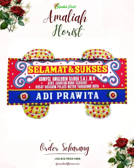 Papan Bunga Ucapan Selamat Kwamki Narama